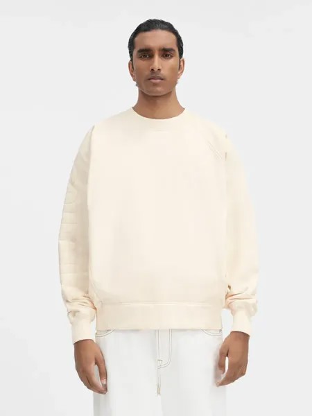 Толстовка с логотипом на рукавах Le Typo Jacquemus, светло-бежевый