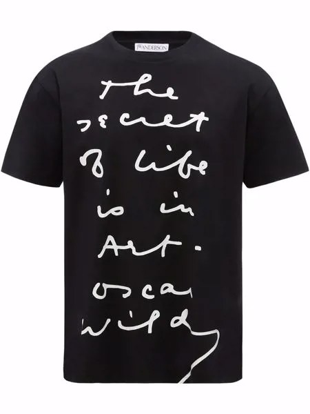 JW Anderson OSCAR WILDE CAPSULE: QUOTE RELAXED FIT T-SHIRT