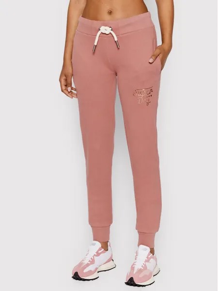 Спортивные брюки стандартного кроя Superdry, розовый