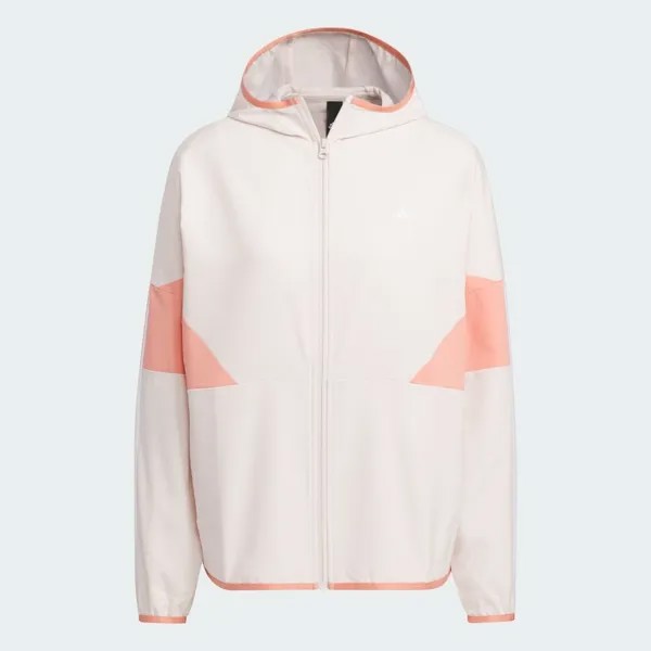 Куртка Adidas Fit Colorblock, светло-сиреневый/розовый