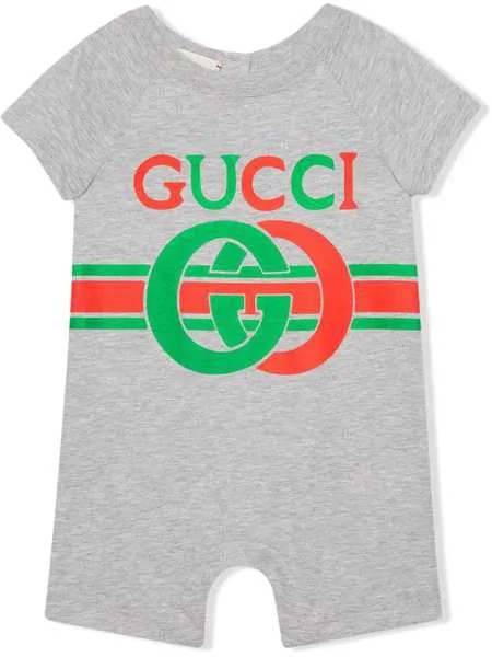 Gucci Kids комбинезон с принтом