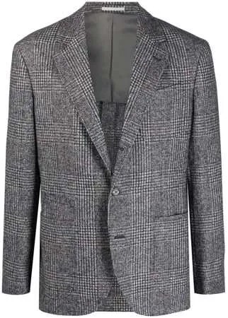 Brunello Cucinelli однобортный пиджак в клетку