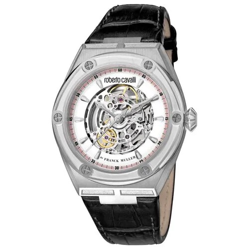 Наручные часы Roberto Cavalli by Franck Muller Logo, серебряный