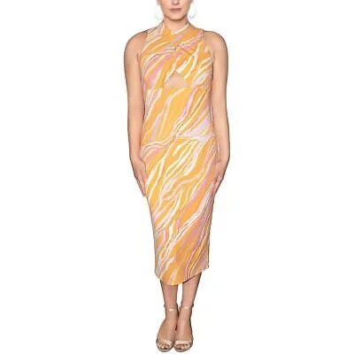 Rachel Rachel Roy Женское оранжевое эластичное платье-футляр длиной до чайной буквы L BHFO 9756