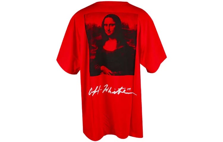 Футболка большого размера «Мона Лиза» Off-White