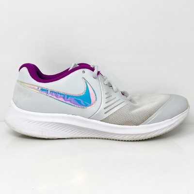 Nike Girls Star Runner 2 CW3294-001 Серые кроссовки для бега, размер 6,5 лет