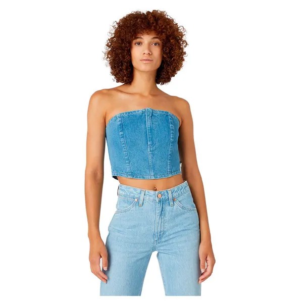 Рубашка с длинным рукавом Wrangler Bustier Slim Fit, синий