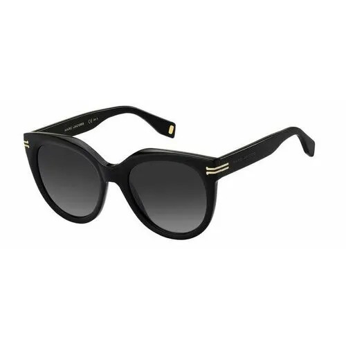 Солнцезащитные очки MARC JACOBS MJ 1011/S 807 9O, прямоугольные, оправа: пластик, для женщин, черный