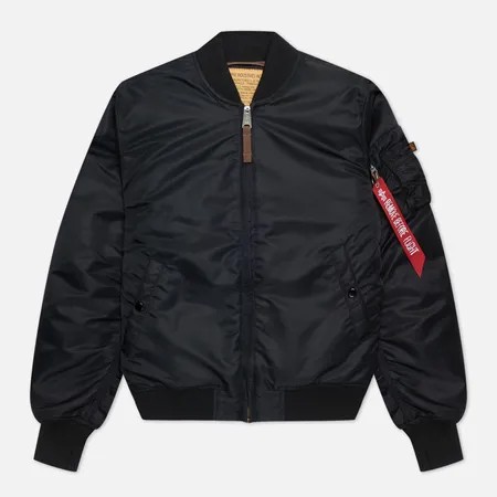 Мужская куртка бомбер Alpha Industries MA-1 VF 59, цвет чёрный, размер L