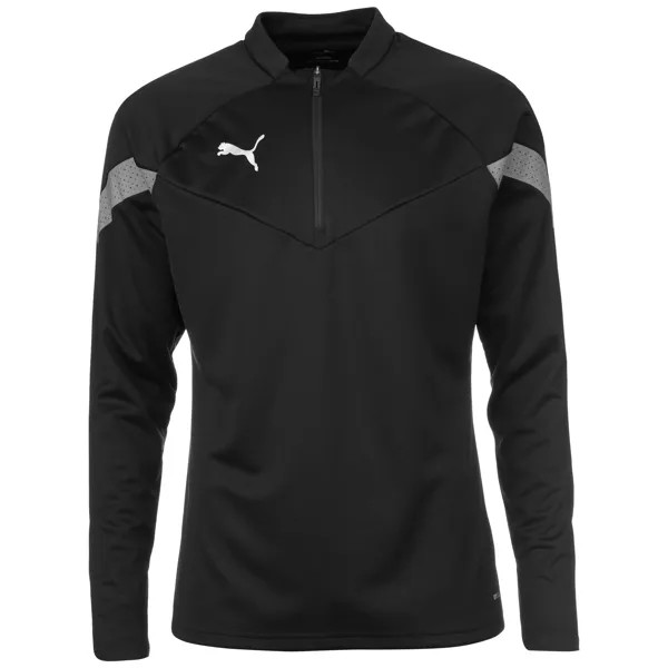 Лонгслив Puma TeamFinal Training 1/4 Zip Top, черный