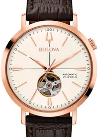 Японские наручные  мужские часы Bulova 97A136. Коллекция Automatic
