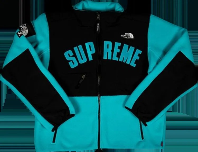 Куртка Supreme x The North Face Arc Logo Denali Fleece Jacket 'Teal', бирюзовый