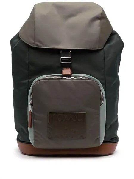 PAUL SMITH рюкзак в стиле колор-блок с нашивкой-логотипом