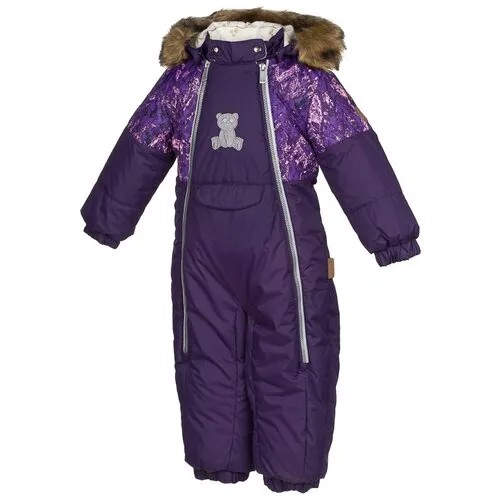 Комбинезон зимний Huppa Lotus 36260030-70173 70173, dark lilac/ lilac pattern, размер 74