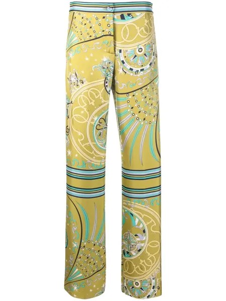 Emilio Pucci прямые брюки с графичным принтом