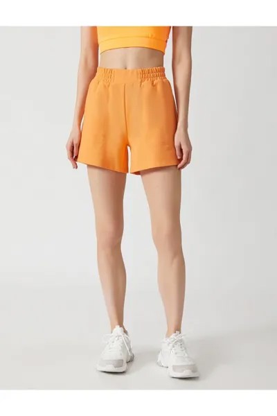 Спортивные шорты – оранжевые – нормальная талия Koton, оранжевый