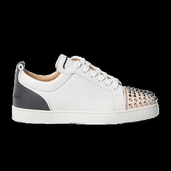 Кроссовки Christian Louboutin Louis Junior Spikes 'White Black Cream', белый