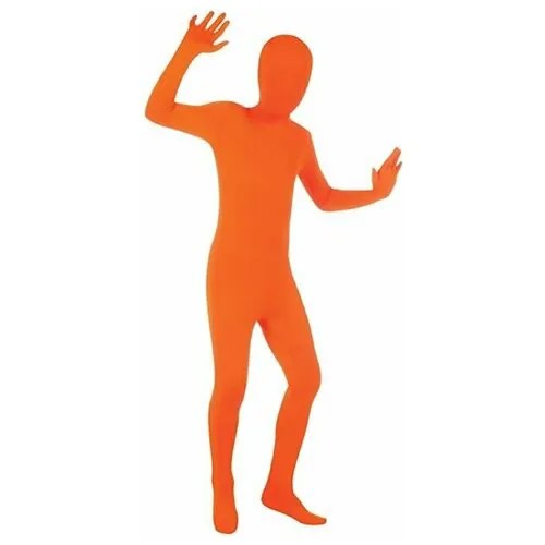 Костюм вторая кожа зентай (человек невидимка) на взрослого цвет оранжевый, M
