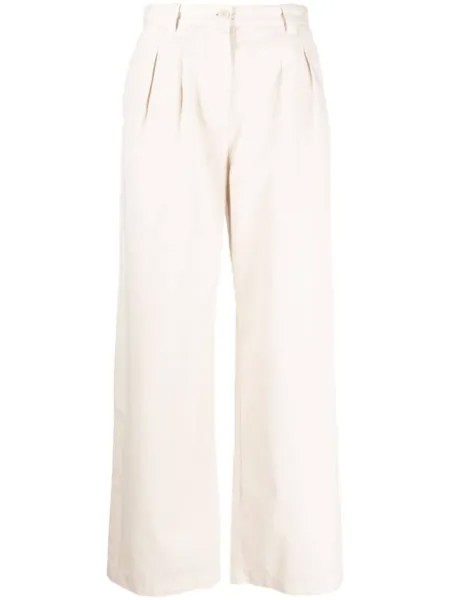 A.P.C. прямые брюки, нейтральный цвет