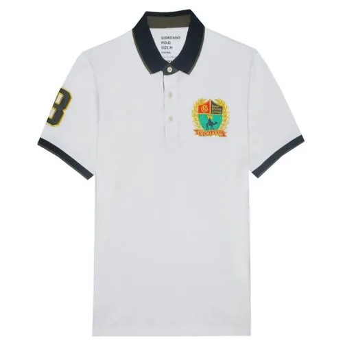 Поло Giordano Signature White 01018402-84-XL