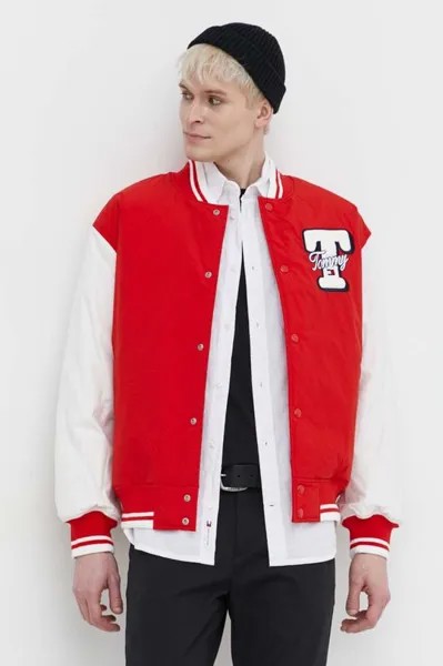 Куртка бомбер Tommy Jeans, красный