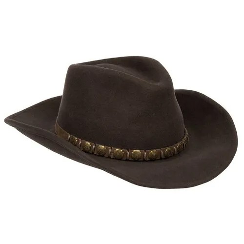 Шляпа STETSON, размер 59, коричневый