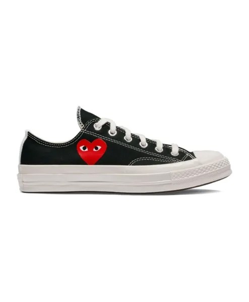 Кроссовки из парусины с логотипом Comme Des Garçons, черный