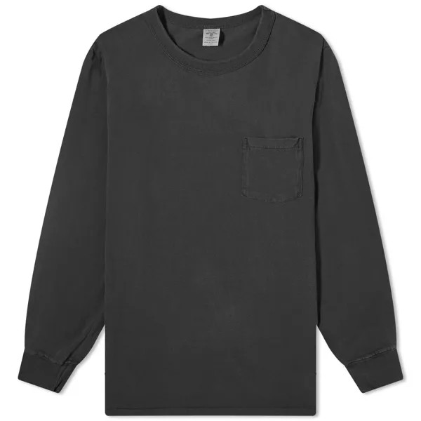 Футболка Velva Sheen Long Sleeve Heavyweight Pocket, черный