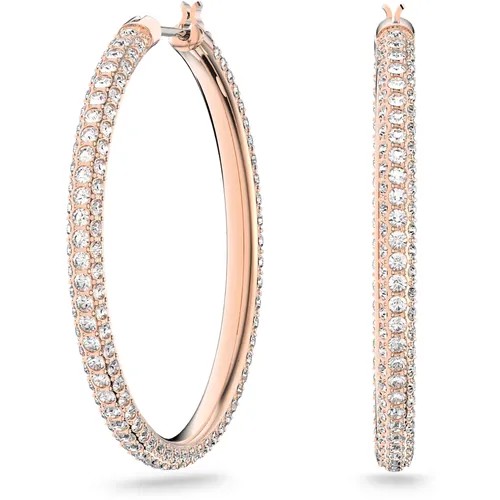Серьги конго SWAROVSKI, кристаллы Swarovski, розовое золото