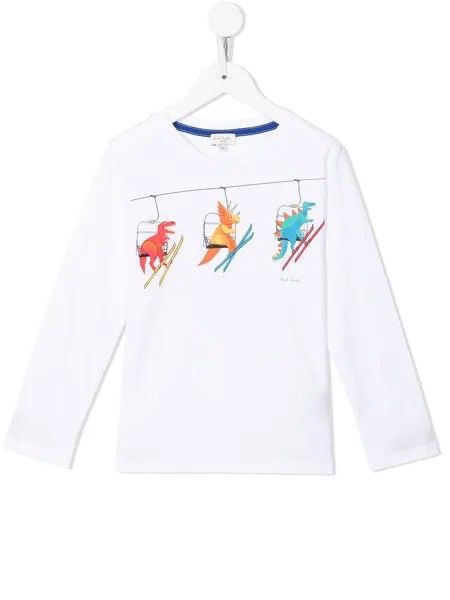 Paul Smith Junior футболка с длинными рукавами и логотипом