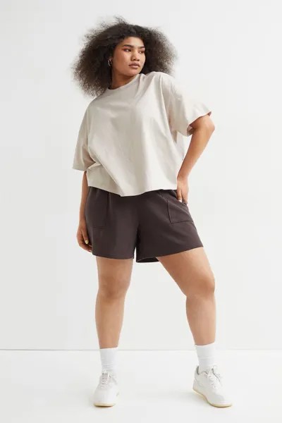 Спортивные шорты H&M, темно коричневый