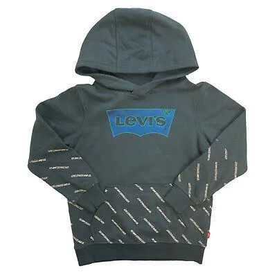 Толстовка Levis Boys Relaxed Fit из флиса с металлизированной графикой и логотипом