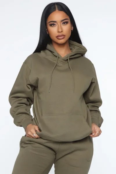 Худи Fashion Nova WMKT40418, оливковый
