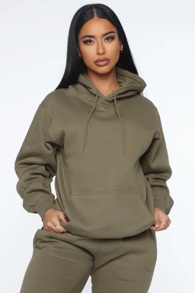 Худи Fashion Nova WMKT40418, оливковый