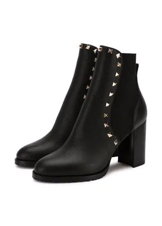 Кожаные ботильоны Valentino Garavani Rockstud Valentino