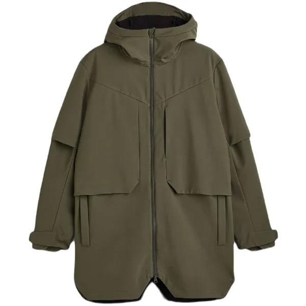Куртка-парка H&M Softshell, темно-зеленый
