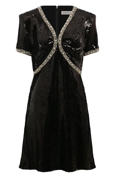 Платье с отделкой пайетками Nina Ricci