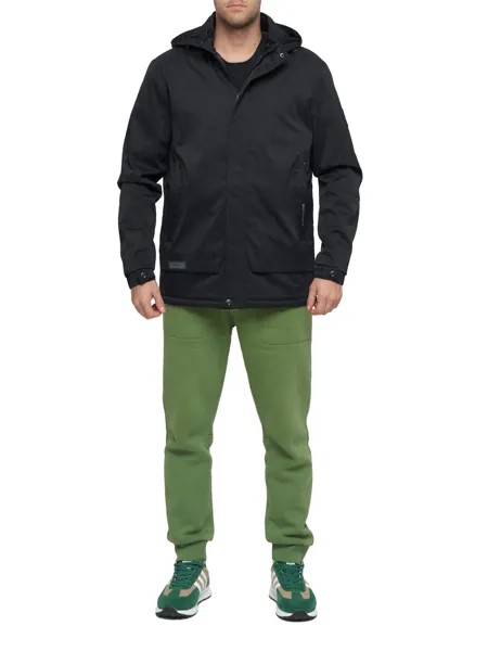 Спортивная куртка мужская NoBrand AD8599 черная 54 RU