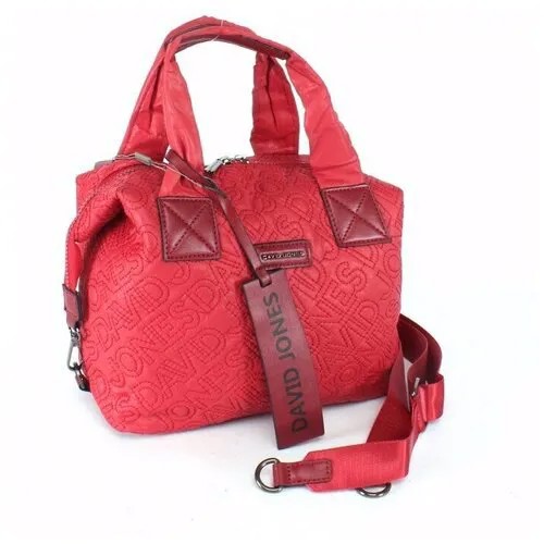 Сумка женская текстиль+иск/кожа DJ-6659-3-RED, 1отд, плечевой ремень, красный 242131