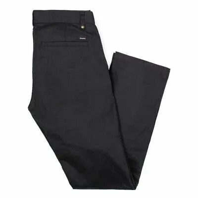 Брюки чинос Brixton Reserve (черные) Мужские брюки прямого кроя стандартного кроя