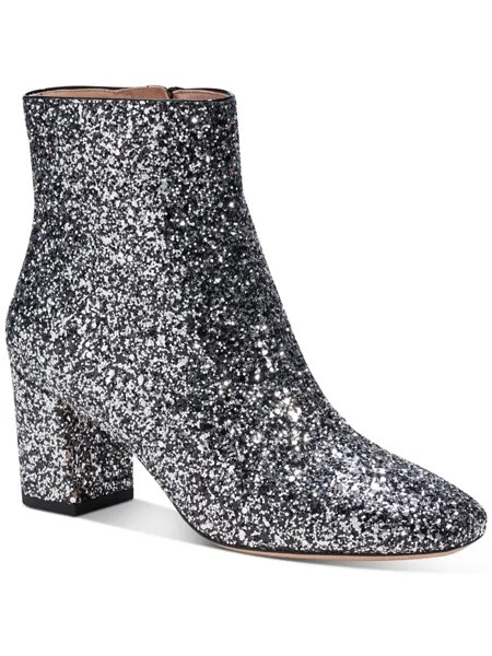 Женские ботильоны Junelle с блестками на блочном каблуке Kate Spade, цвет Black/Silver