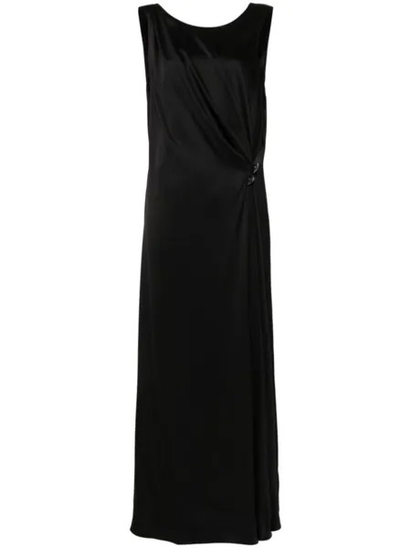 Giorgio Armani платье макси с кристаллами, черный