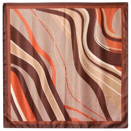 Платок Roby Foulards,90х90 см, оранжевый