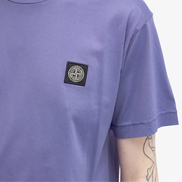 Stone Island Футболка с нашивкой, фиолетовый