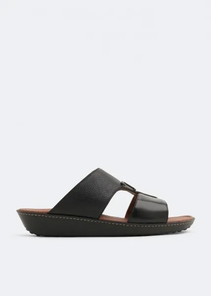 Сандалии TOD'S T leather sandals, черный