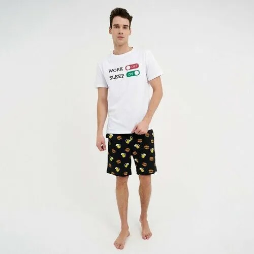 Пижама Kaftan, размер 52, белый