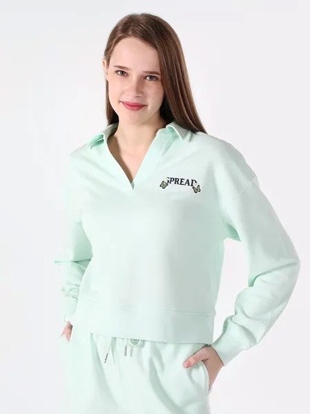 Свитшот женский Colin's CL1063333_Q1.V1_MGR зеленый S