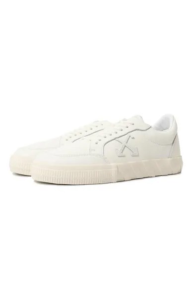 Кожаные кеды Low Vulcanized Off-White