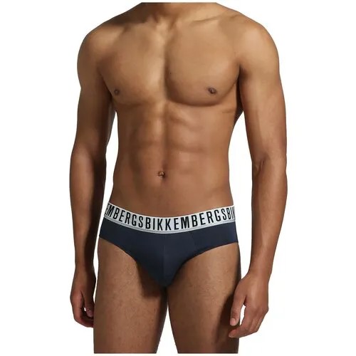 Трусы BIKKEMBERGS Essential - 3-Pack Men's Briefs, 3 шт., размер 2XL, синий