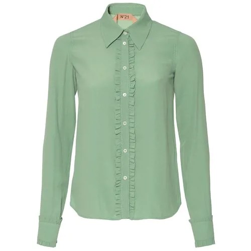 Блуза № 21 N2SG011 зеленый 40